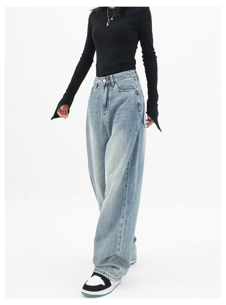 High Waist Straight — Back