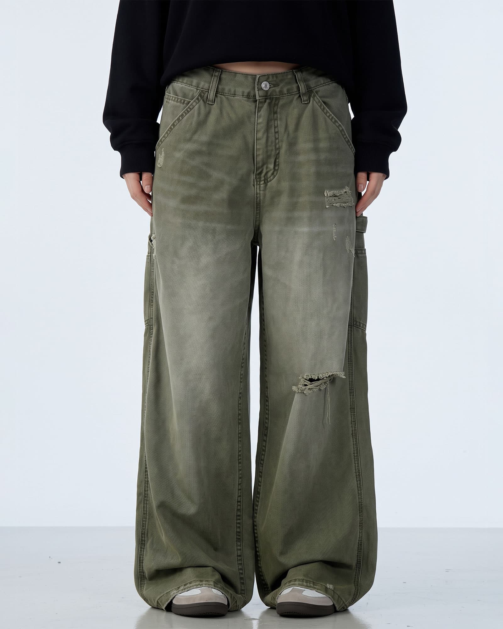 Retro Tattered — trouser detail