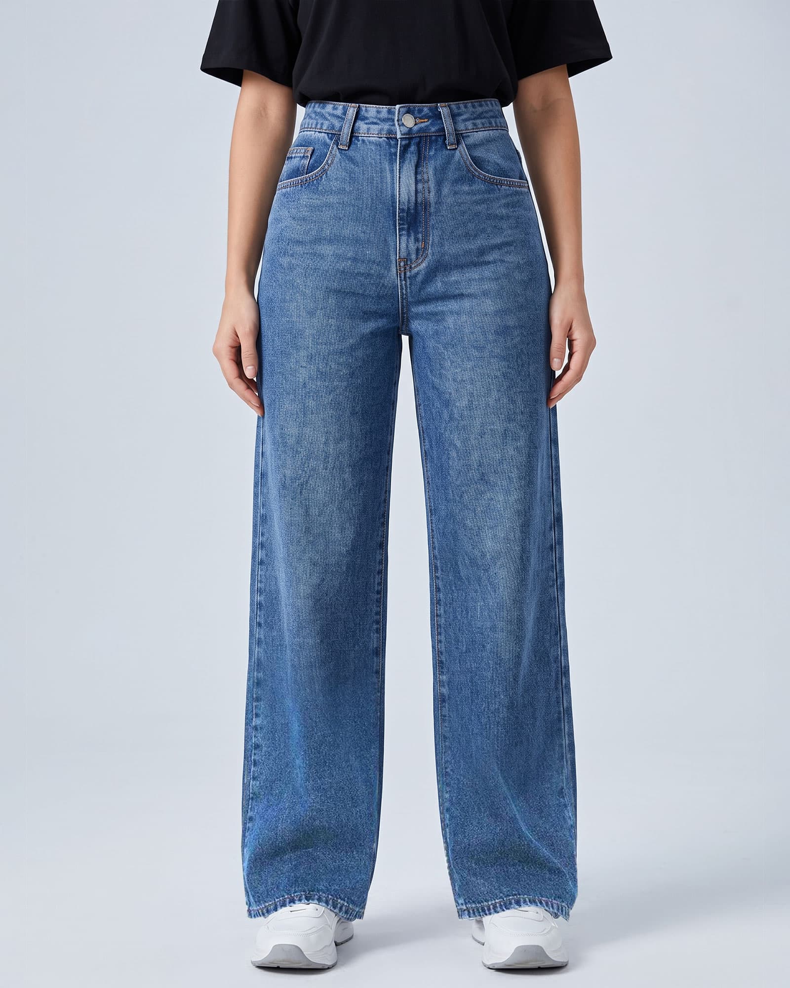 Loose Wide Leg — trouser detail