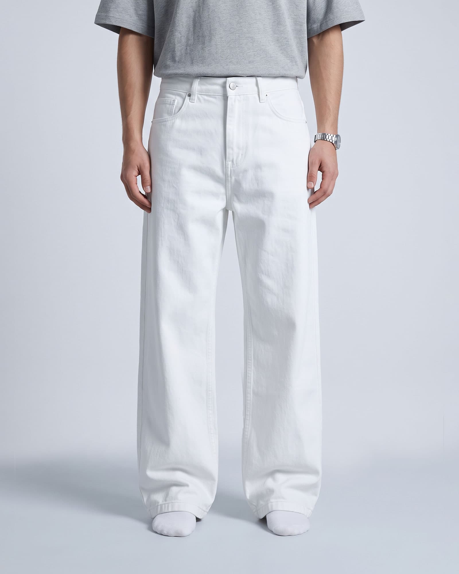 Straight Wide Leg — trouser detail
