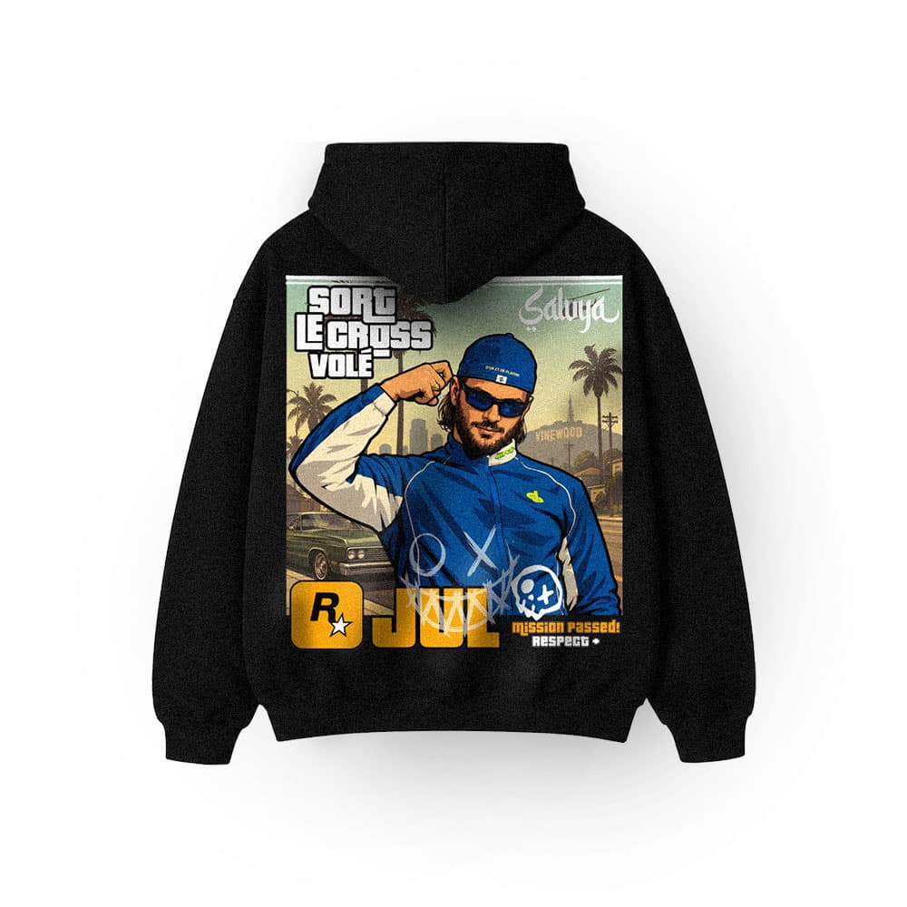 Jul — Sort le Cross Vole Hoodie